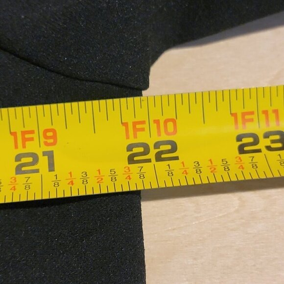 Emelia Black Ruffle Trim Zip Up Stretch Professional Jacket - SIze S - Picture 9 of 10